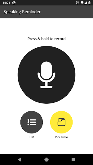 Speaking Reminder - Voice Reminder - Audio Screenshot 0