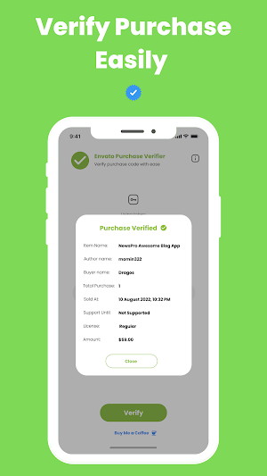 Envato Purchase Verifier Screenshot 1