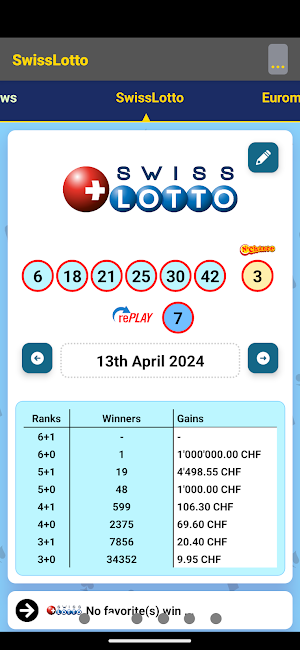 SwissLotto 5 Screenshot 1