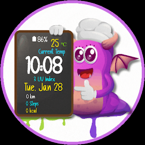 Cute Devil Animated Watch Face Screenshot 2