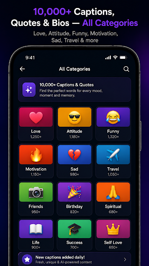 Caption AI: Bio & Hashtags Screenshot 3