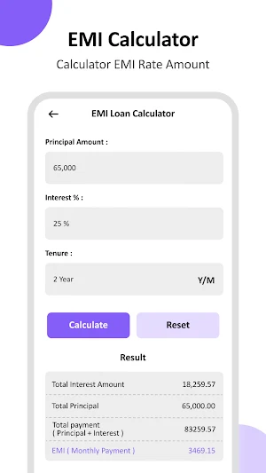 Smart Loan EMI Calculator Pro Screenshot 2