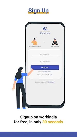 WorkIndia Job Search App - Free HR contact direct Screenshot 2