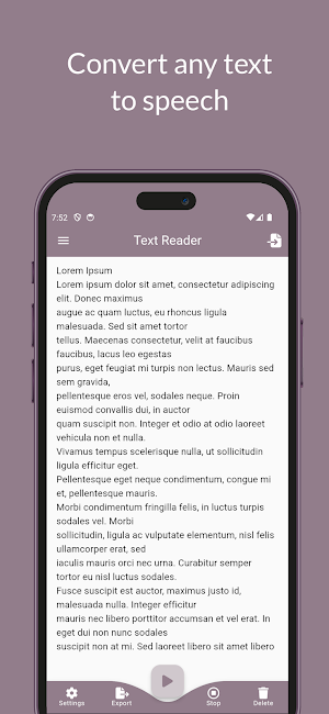 Text Reader: Text to Speech Screenshot 0