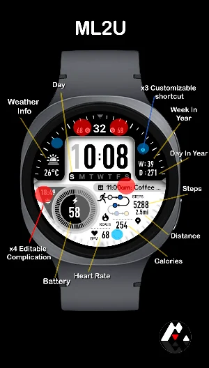 ML2U 320 Watch Face Screenshot 1