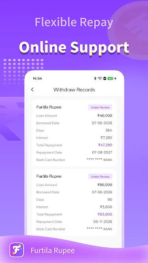Furtila Rupee-Credit Line Screenshot 2