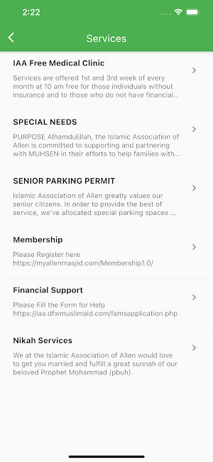 Islamic Association of Allen Screenshot 1