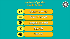 Similar and Opposite Words For Kids Screenshot 0