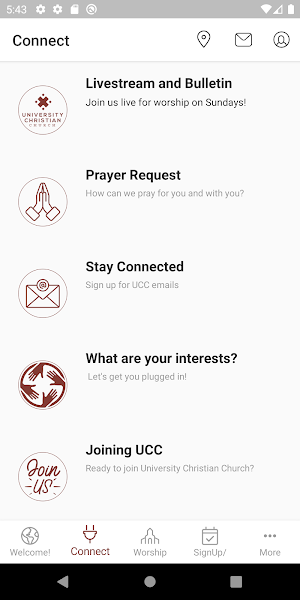 University Christian Church Screenshot 1