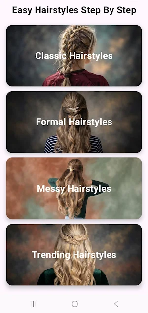 Easy Hairstyles Step By Step Screenshot 0