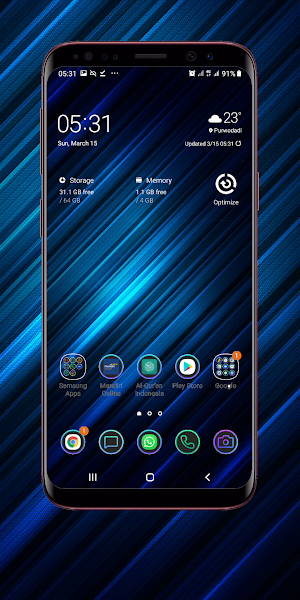 Dark Blue Wallpaper Screenshot 1