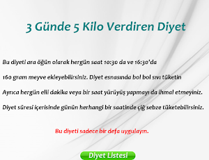 3 Günde 5 Kilo Diyeti Screenshot 1
