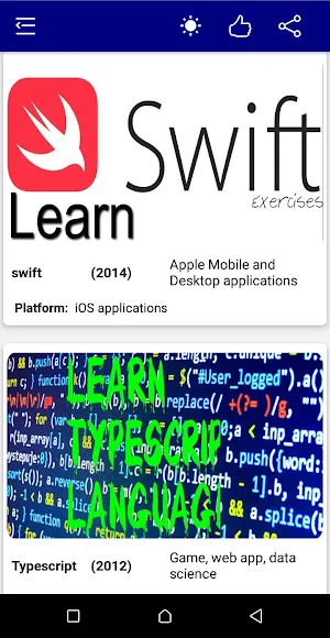 Learn programming languages Screenshot 1