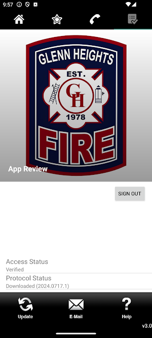 Glenn Heights FD Protocols Screenshot 2