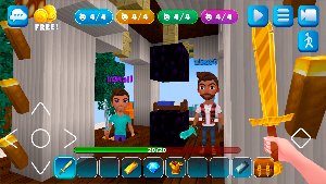 Bed Fight: Blocky Wars Craft Screenshot 1