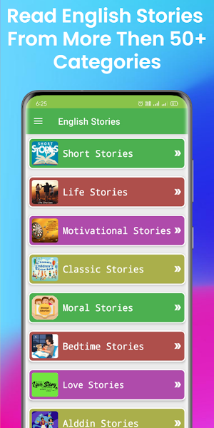 1000+ English Stories Offline Screenshot 0