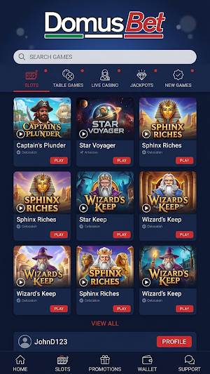 DomusBet Screenshot 3