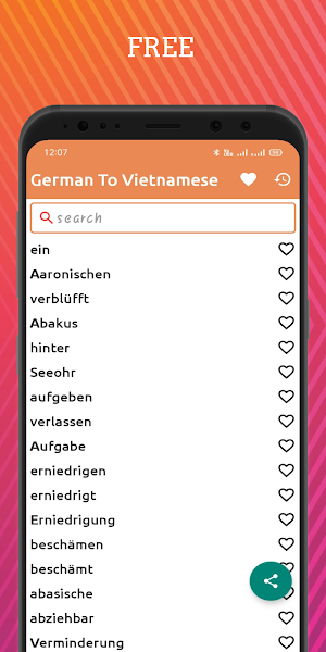 German To Vietnamese Dictionary Offline Screenshot 0