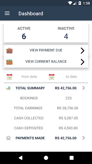 Setcabs partner Screenshot 2