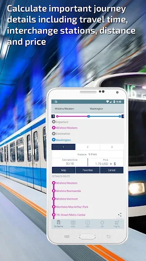 Los Angeles Metro Guide and Subway Route Planner Screenshot 2