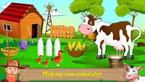 Cow Farm Day - Farming Simulator Screenshot 1