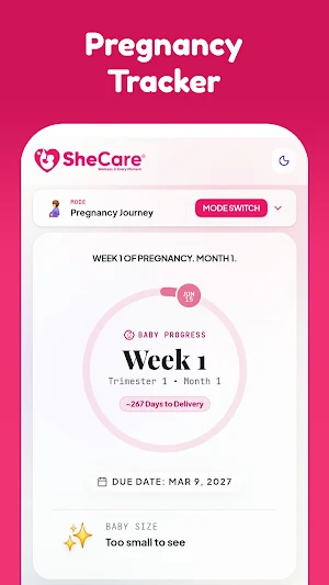 SheCare - Period Tracker Screenshot 1