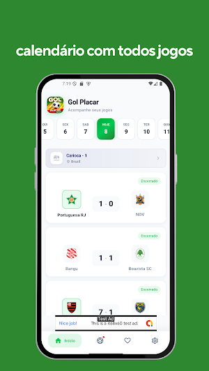 Gol Placar: Resultados Futebol Screenshot 1