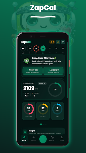 ZapCal AI: Smart Calorie Coach Screenshot 0