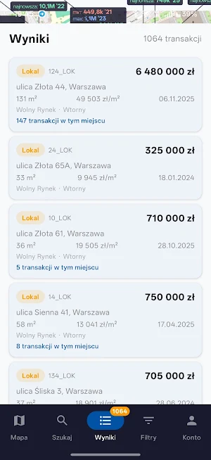 Ceny Na Mapie: Nieruchomości Screenshot 2