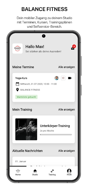 BALANCE FITNESS Screenshot 0