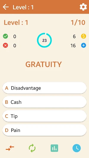 English - synonyms quiz Screenshot 2