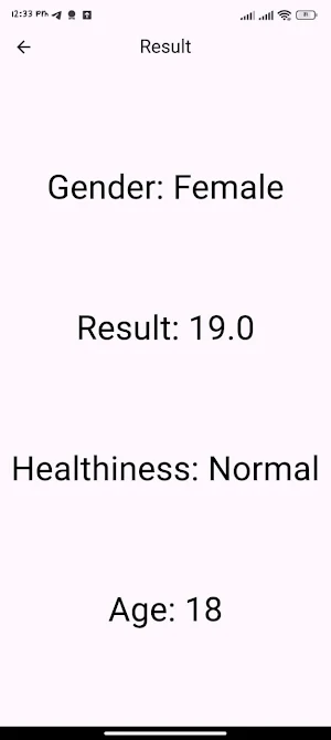 BMI:Body Mass Index Screenshot 3