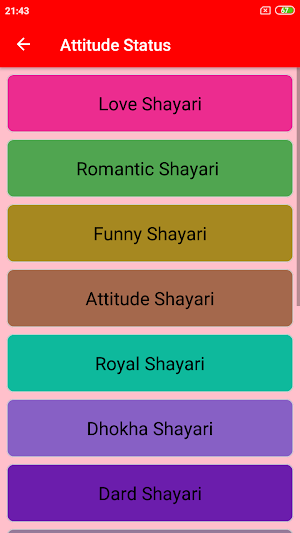 Attitude Status and shayari Screenshot 2