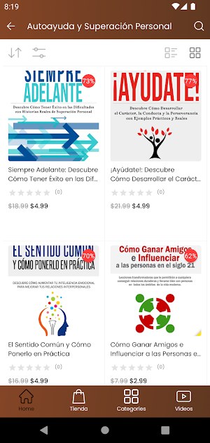 Biblioteca de Libros Autoayuda Screenshot 1