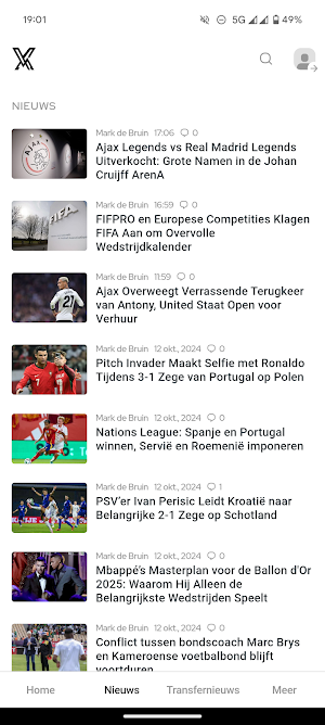 VoetbalX - 24/7 VoetbalNieuws Screenshot 3