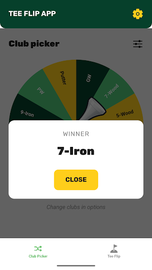 Tee Flip – Golf Club Picker Screenshot 1