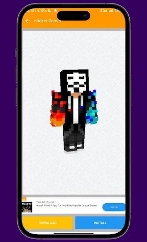 Hacker Skin for Minecraft PE Screenshot 1