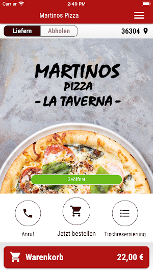 Martinos Pizza Screenshot 0