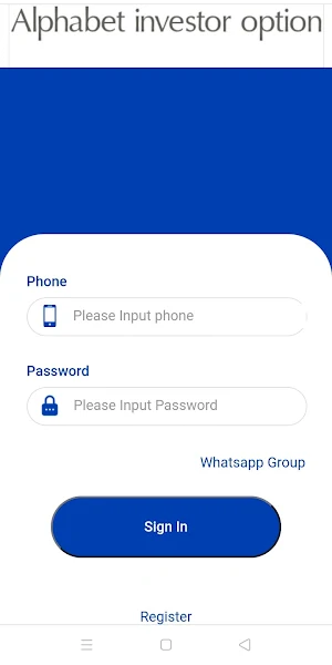 Alphabet Investor Option Screenshot 0