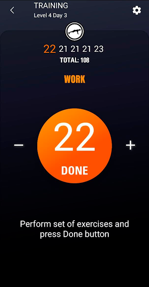 Burpee workout program BeStronger Screenshot 2