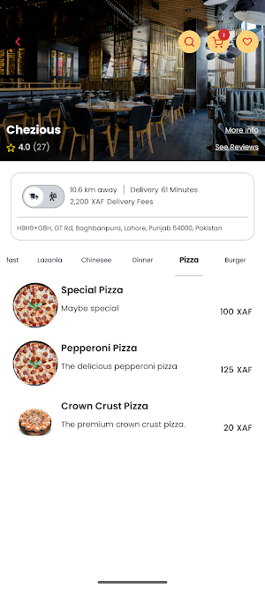 YaFi App Screenshot 1