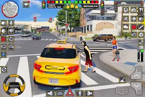 US Taxi Game 2023: Taxi Driver Screenshot 1