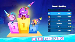 Blue Monster Fish - Hide n Eat Screenshot 3