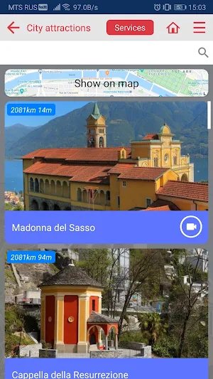 Ascona and Locarno map offline guide Screenshot 3