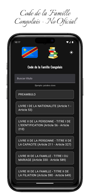 Code de la Famille Congolais Screenshot 2