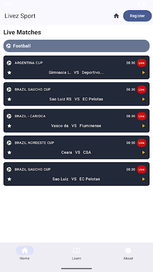 Winbox Livez Sport Screenshot 3