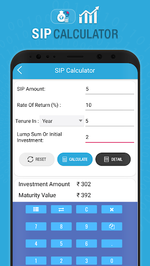 SIP Calculator 2019 : Mutual fund Screenshot 0