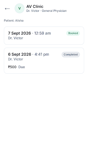 QClinic Patient Screenshot 0