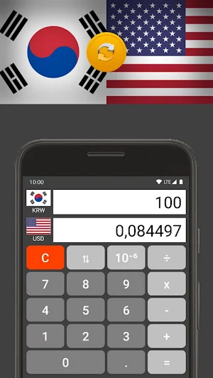 US dollar / South Korean Won Screenshot 1