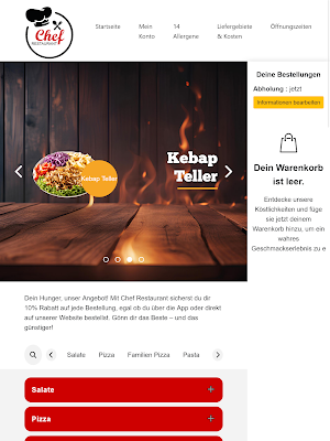Chef Restaurant Kirchbichl Screenshot 3